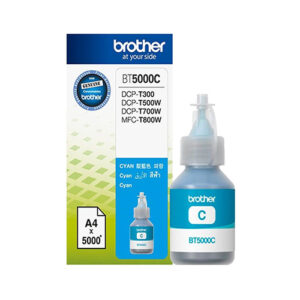 Genuine Brother BT5000C Cyan Ink Bottle