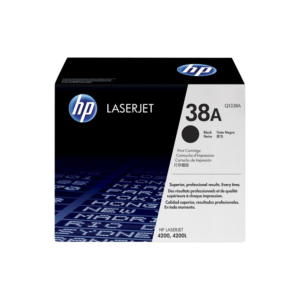 Genuine HP 38A Black LaserJet Toner Cartridge (Q1338A)