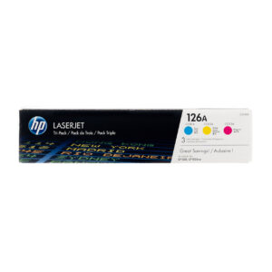 Genuine HP 126A  LaserJet Toner Cartridges - Tri-Colour Cyan Magenta Yellow (CF341A)