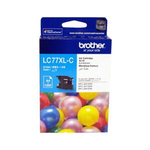 Genuine Brother LC77XLC High Yield Cyan Ink Cartridge